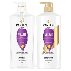 Pantene Volume & Body Shampoo front view with packaging
