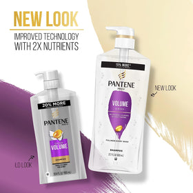Pantene Volume & Body shampoo texture on hand
