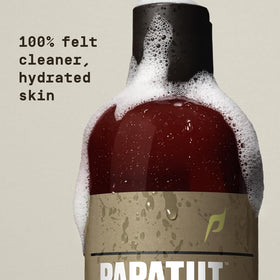 PAPATUI Refreshing Body Wash Cedar Sport lather on skin