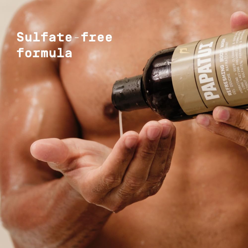 PAPATUI Refreshing Body Wash Cedar Sport scent notes