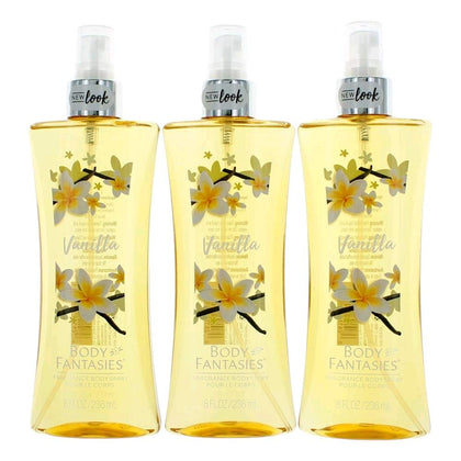 Parfums De Coeur Vanilla Body Spray 3 Pack 8 oz bottles