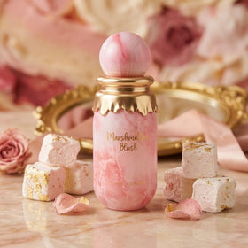 Paris Corner Marshmallow Blush Eau de Parfum with floral background