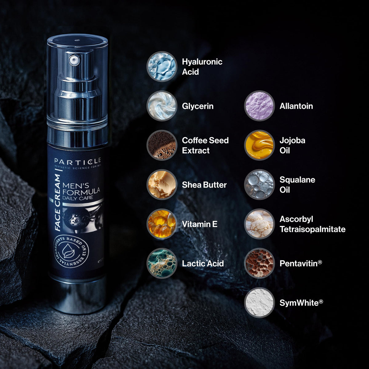 Particle 6-in-1 Face Cream for Men packaging