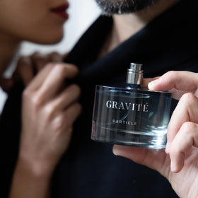 Particle Gravité Cologne Spray packaging details