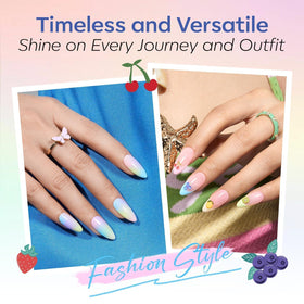 Pastel Blue gel nail polish bottle from modelones