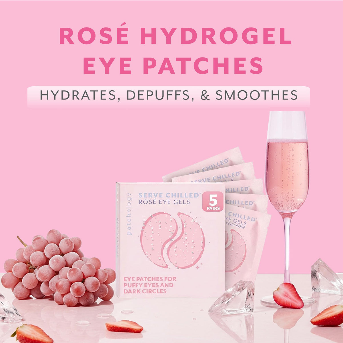 Patchology Rosé Under Eye Patches packaging