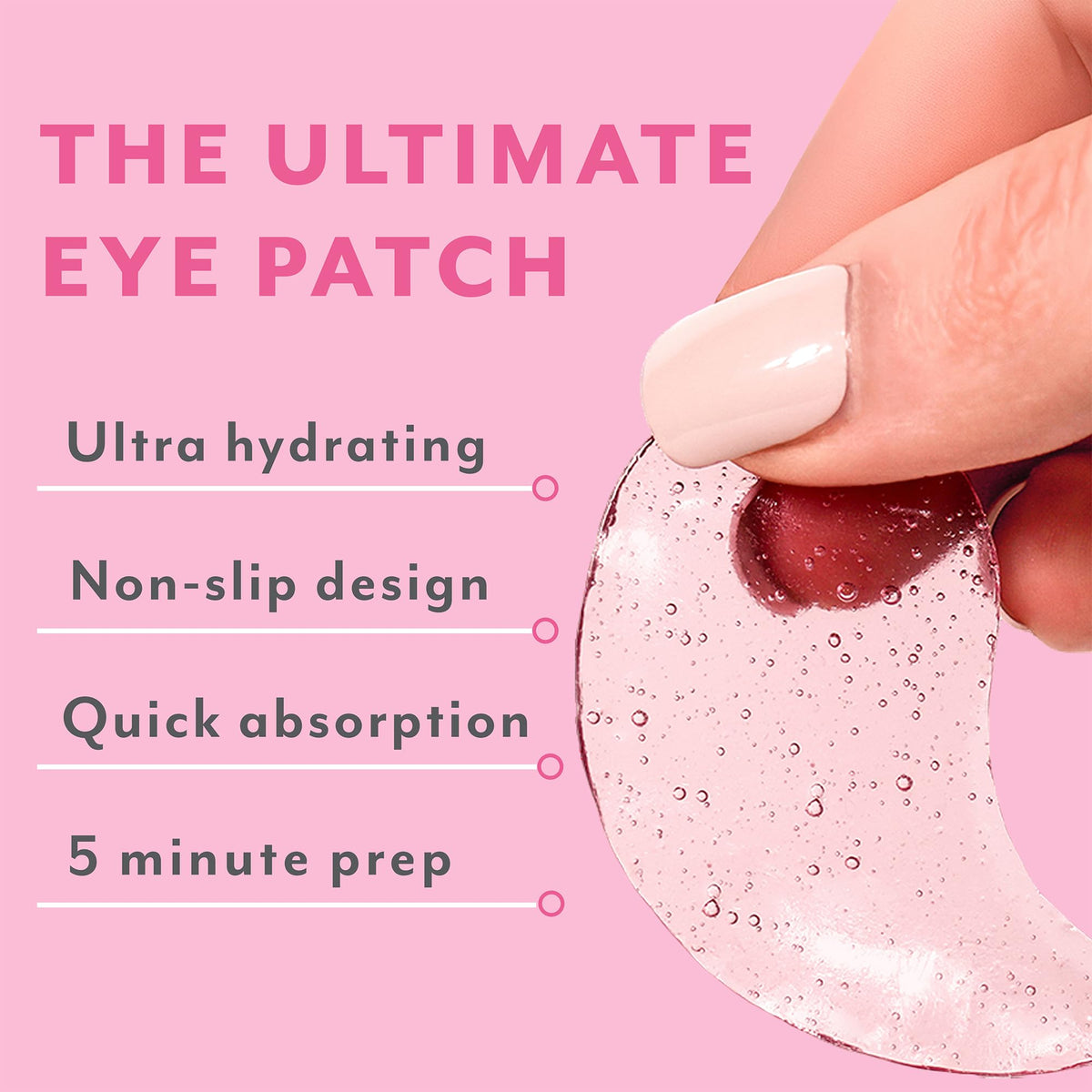 Patchology Rosé Under Eye Patches with strawberry scent