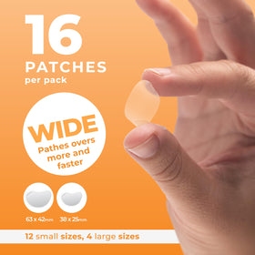 PatchRx Chin Pimple Patches showing different sizes