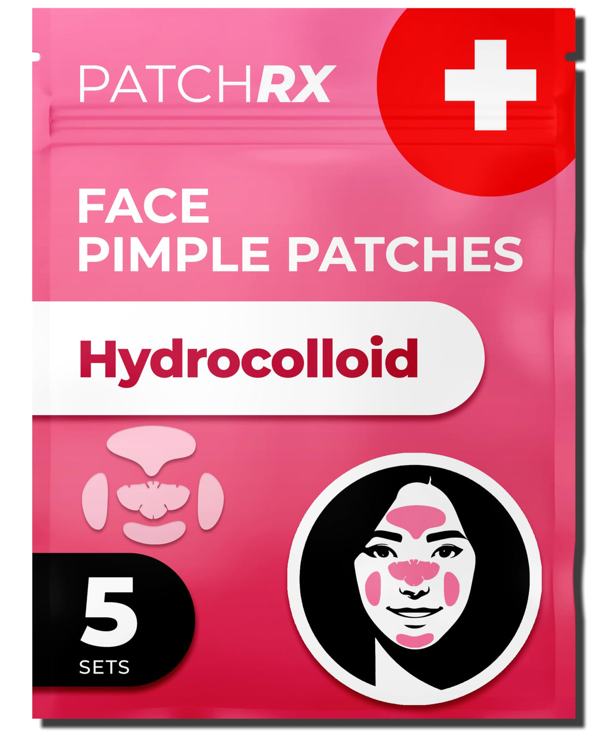 PatchRx Full Face Pimple Patches packaging front view