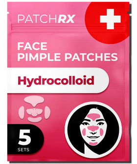 PatchRx Full Face Pimple Patches packaging front view