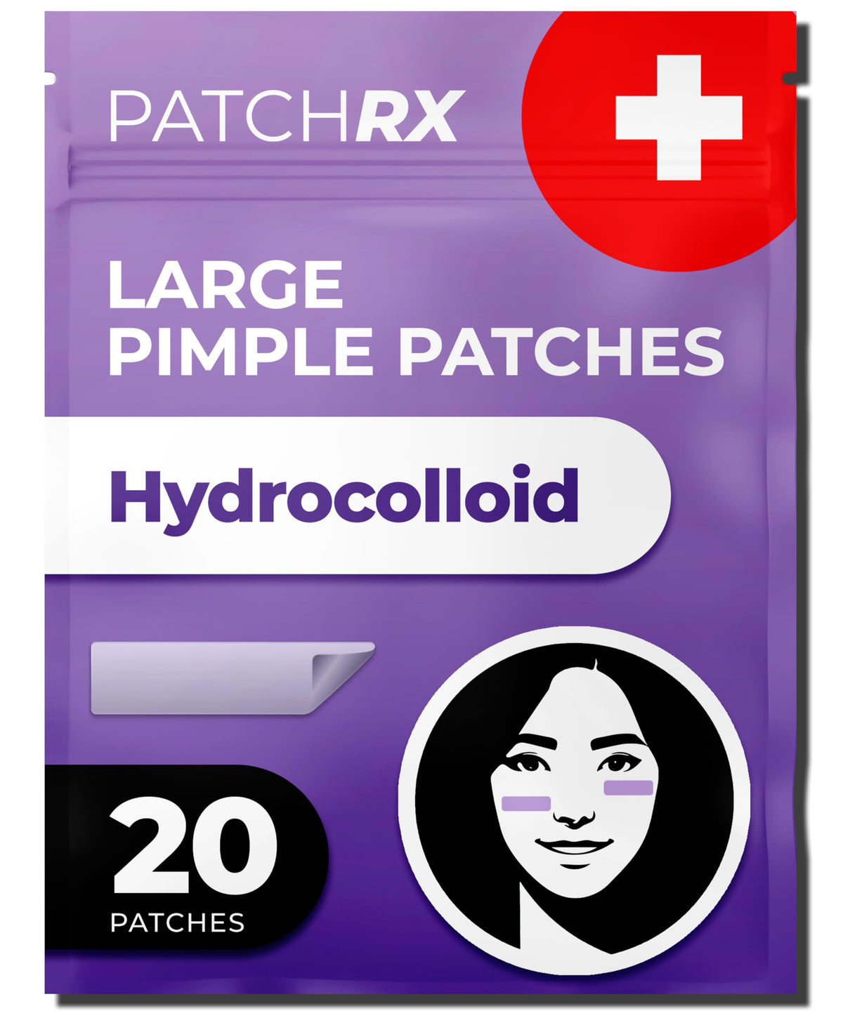 PatchRx Large Pimple Patches 20 pack front view