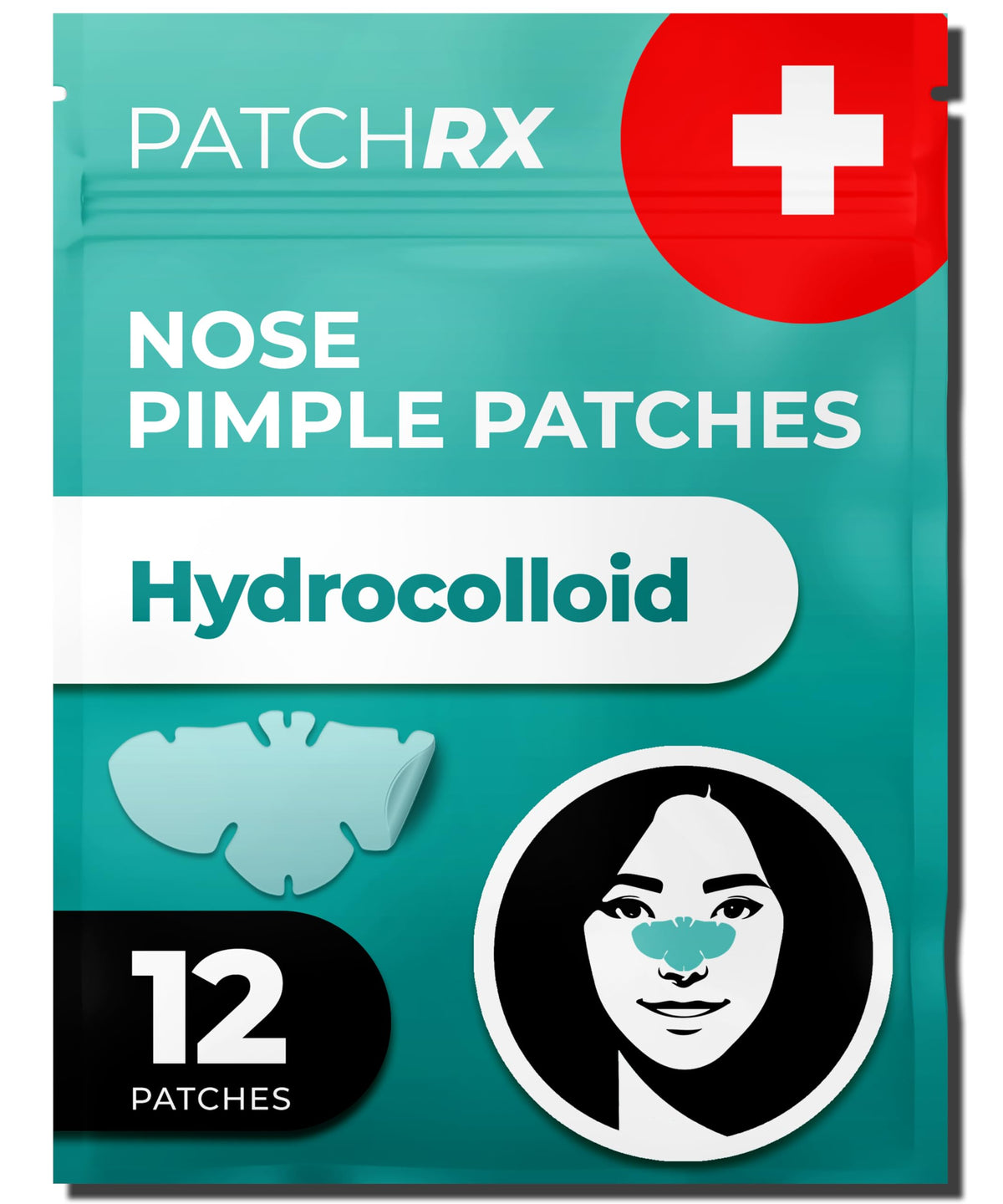 PatchRx Pimple Patches for Nose 12 pack front view