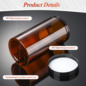 Patelai Amber Plastic Jar filled with lotion
