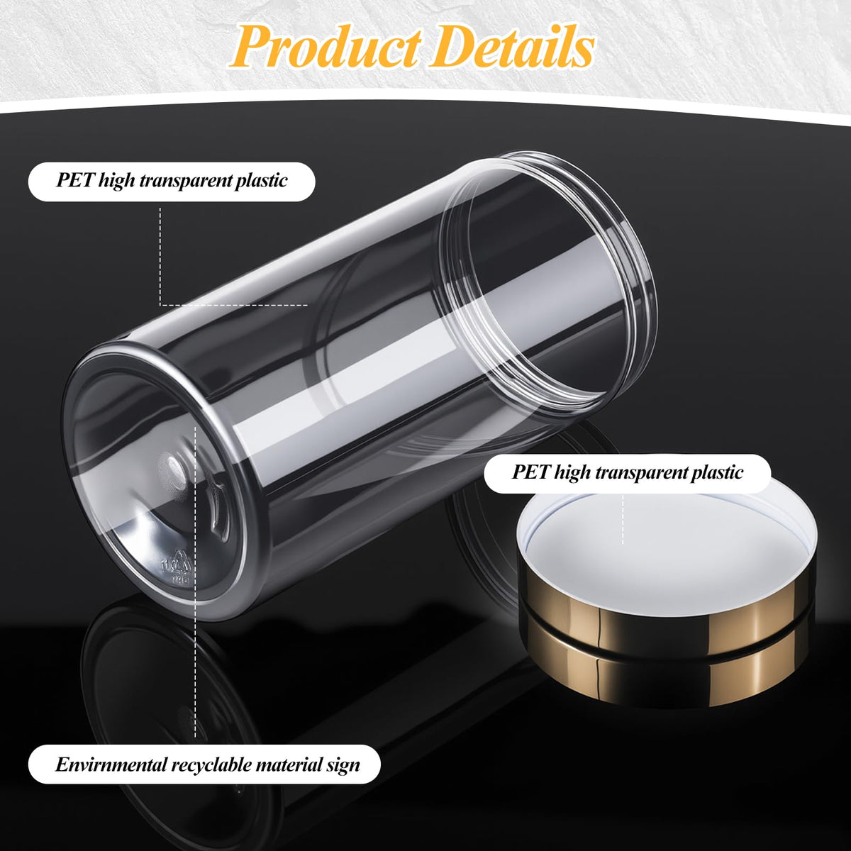 Patelai wide mouth plastic jar showing airtight seal
