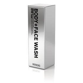 PATRICKS BW1 All-In-One Body & Face Wash packaging display