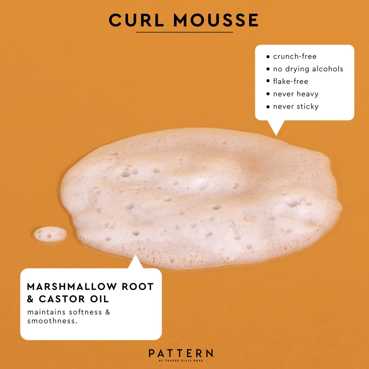 PATTERN Curl Mousse 8 fl oz with curly hair styling
