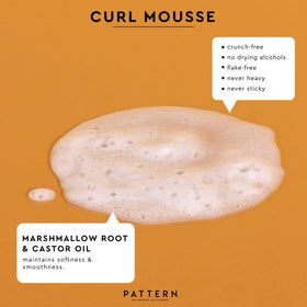 PATTERN Curl Mousse 8 fl oz with curly hair styling