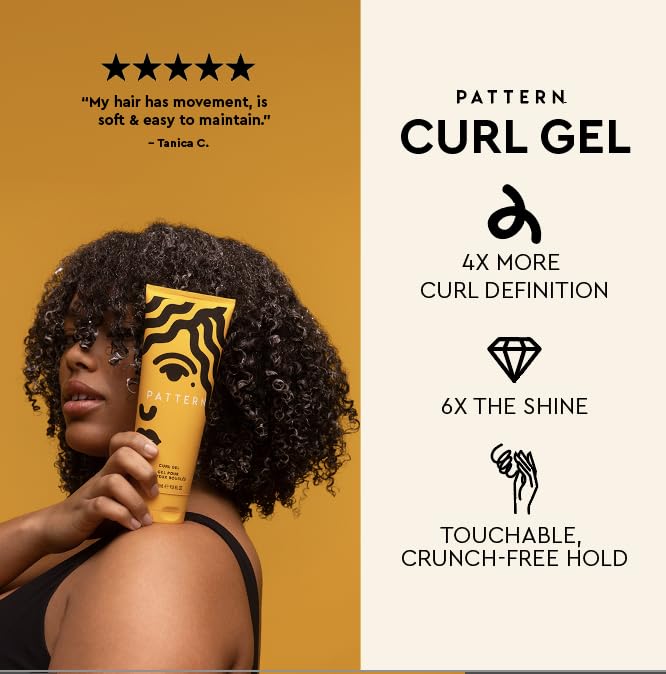 PATTERN Mini Curl Gel 109g side view highlighting texture