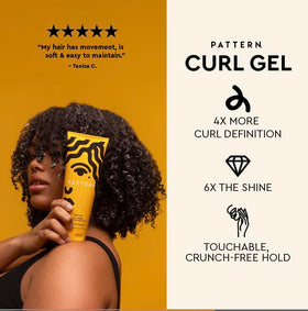 PATTERN Mini Curl Gel 109g side view highlighting texture