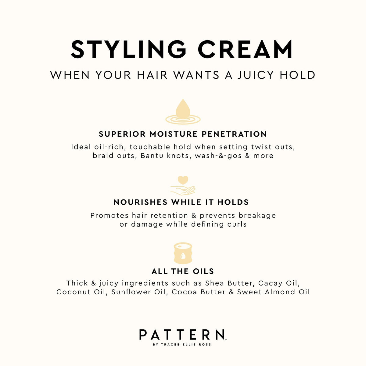 PATTERN Mini Styling Cream with other hair care products