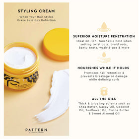 PATTERN Styling Cream 15 fl oz in a lifestyle setting