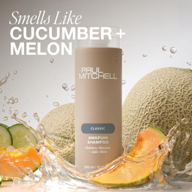 Paul Mitchell Awapuhi Shampoo in bathroom setting