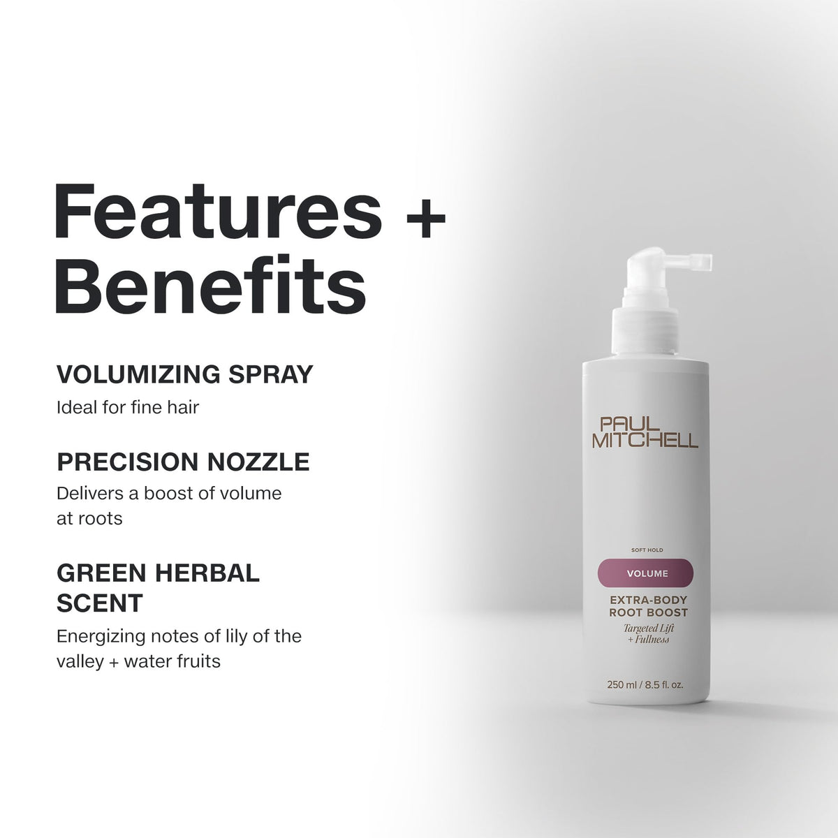 Paul Mitchell Extra-Body Root support Volumizing Spray side view