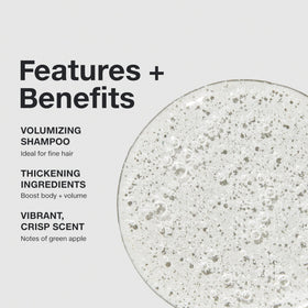 Paul Mitchell Extra-Body Shampoo back label close-up