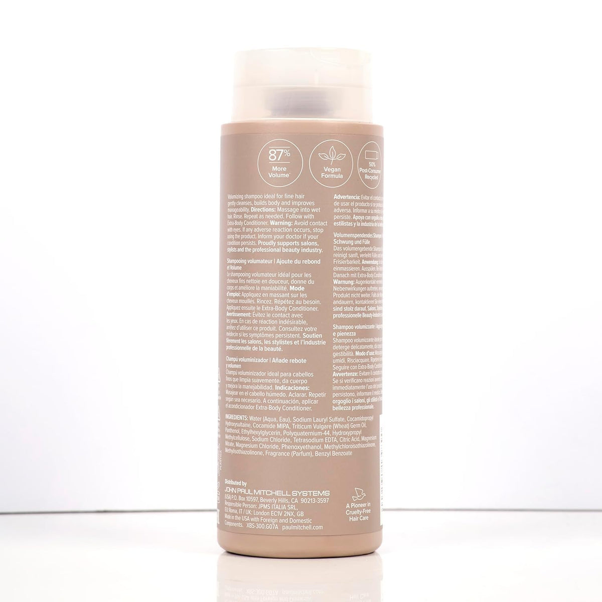 Paul Mitchell Extra-Body Shampoo packaging details