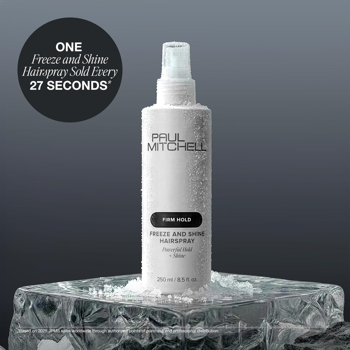 Paul Mitchell Freeze and Shine Hairspray environmental packaging details