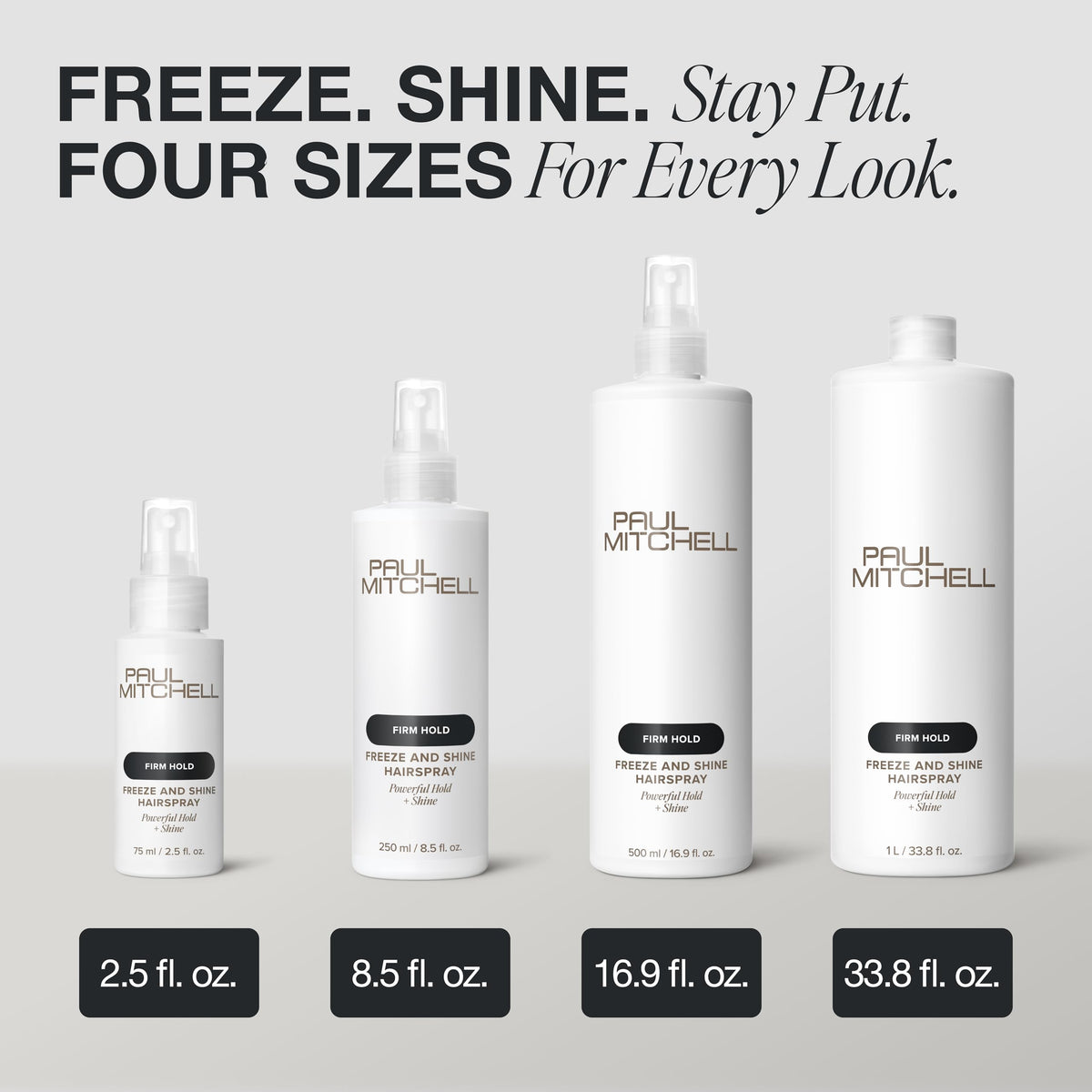 Paul Mitchell Freeze and Shine Hairspray side view