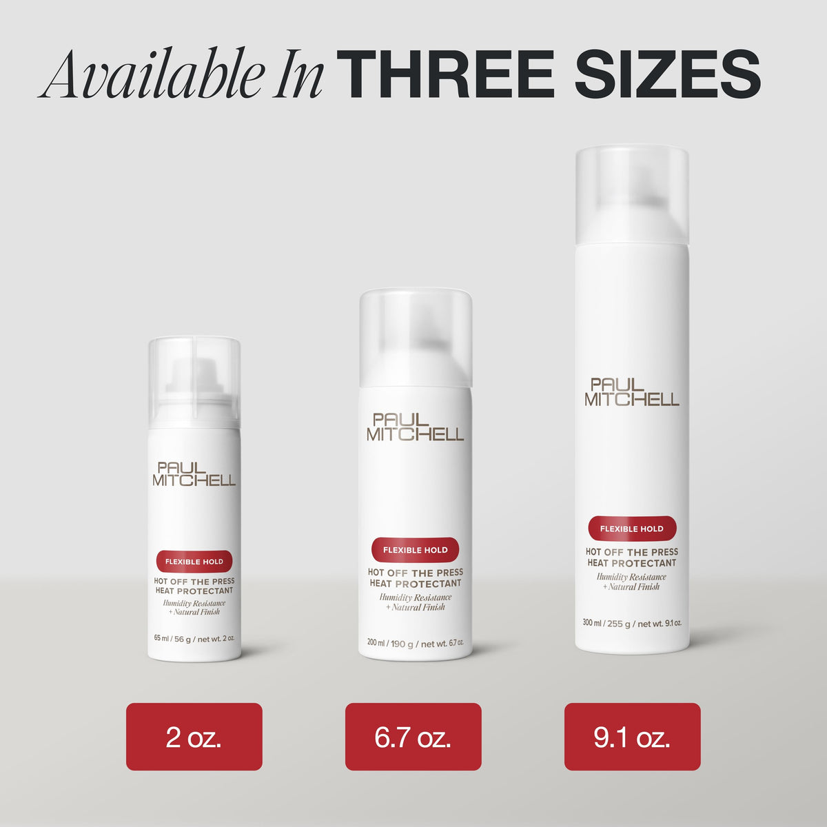 Paul Mitchell Hot Off The Press Heat Protectant with styling tools