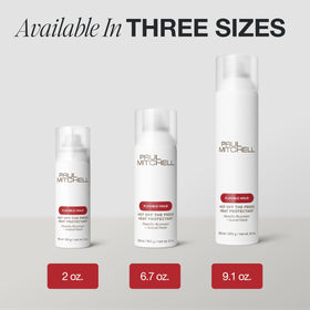 Paul Mitchell Hot Off The Press Heat Protectant with styling tools