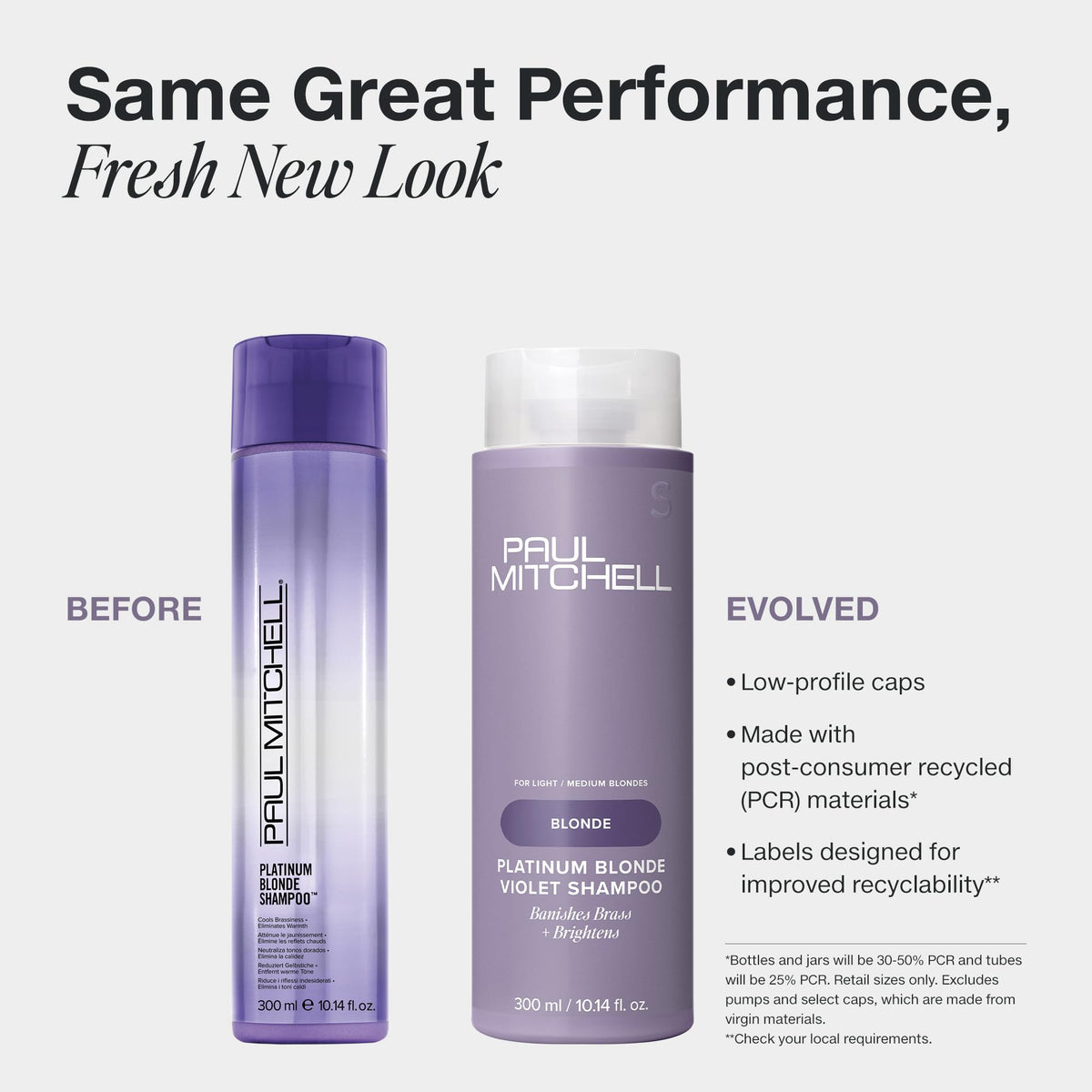 Paul Mitchell Platinum Blonde Violet Shampoo bottle with label