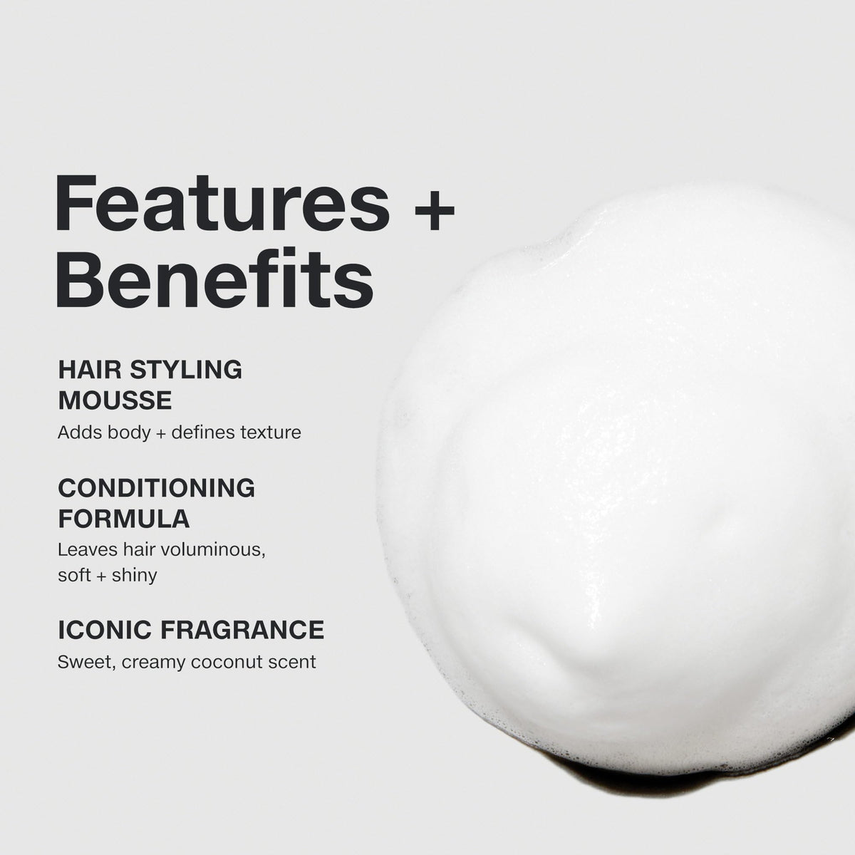 Paul Mitchell Sculpting Foam with coconut fragrance