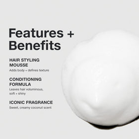 Paul Mitchell Sculpting Foam with coconut fragrance
