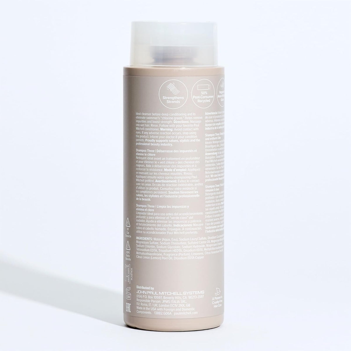 Paul Mitchell Shampoo Three with swimming gear