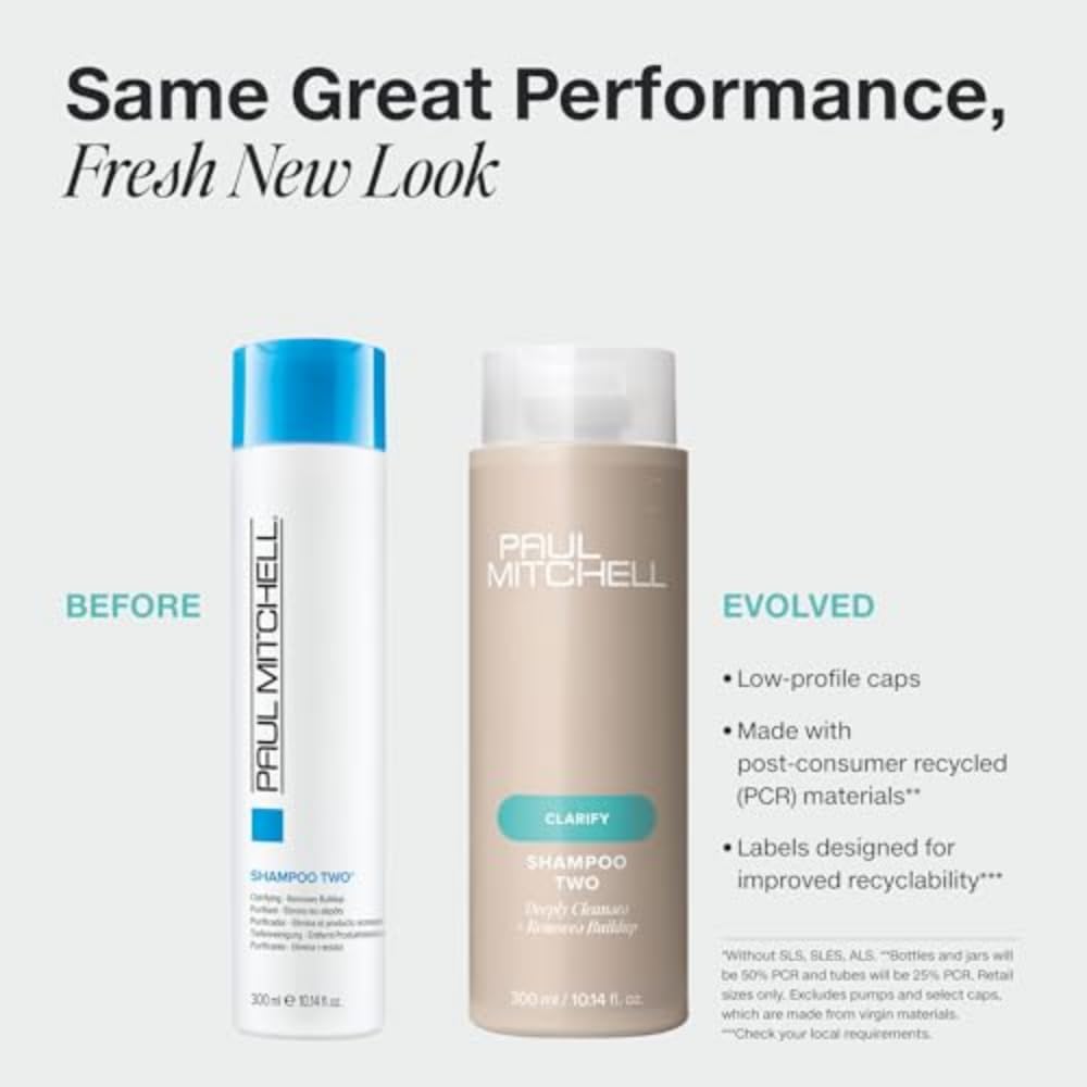 Paul Mitchell Shampoo Two bottle side view