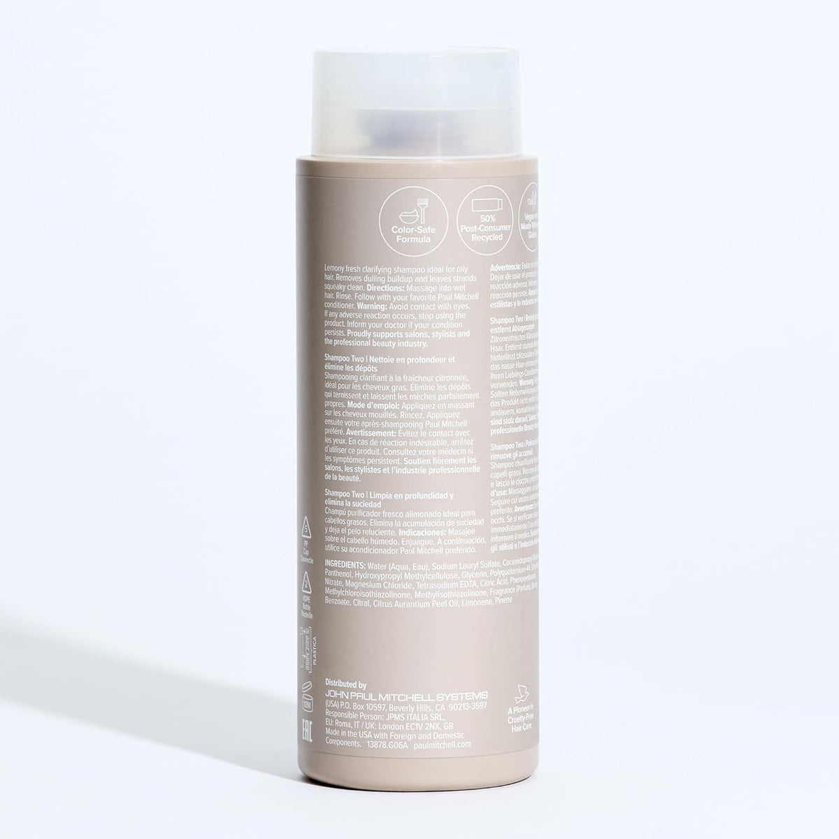 Paul Mitchell Shampoo Two packaging details