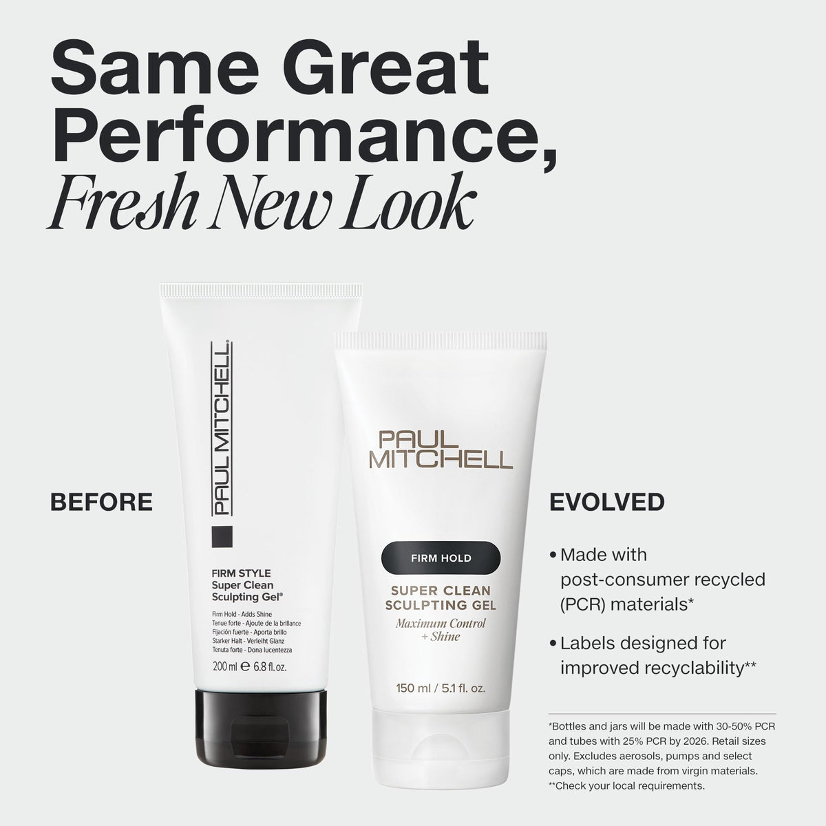 Paul Mitchell Super Clean Sculpting Gel side view with cap