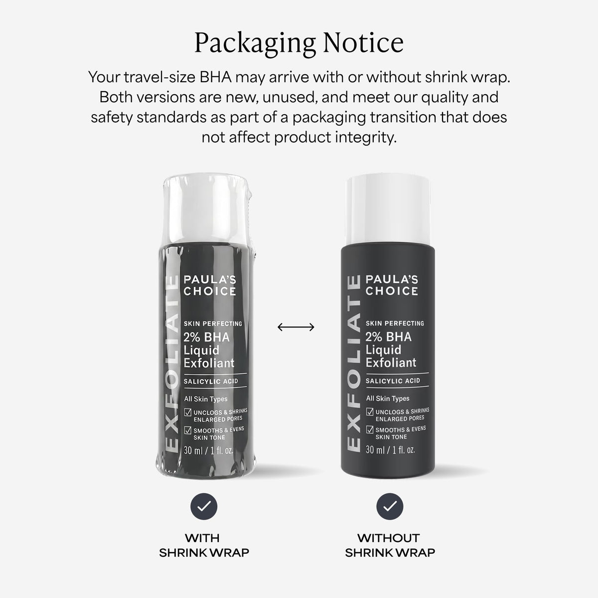 Paula's Choice 2% BHA Liquid Exfoliant bottle with cap