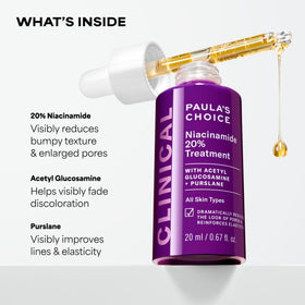 Paula's Choice 20% Niacinamide Serum packaging details
