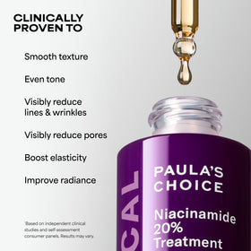 Paula's Choice 20% Niacinamide Serum with texture on skin