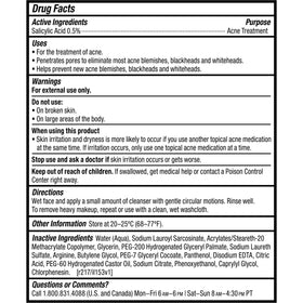 Paula's Choice CLEAR Acne Cleanser application on skin
