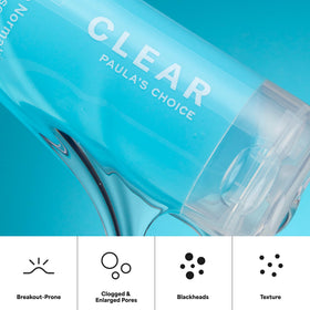Paula's Choice CLEAR Acne Cleanser with skincare products