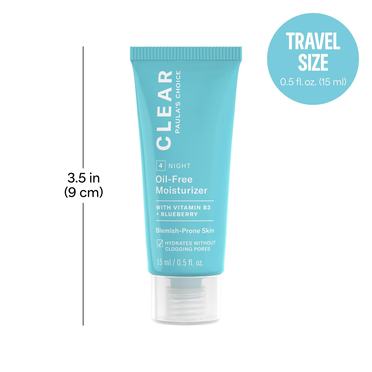 Paula's Choice CLEAR Oil-Free Moisturizer 0.5 Fl Oz back view