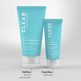 Paula's Choice CLEAR Oil-Free Moisturizer 0.5 Fl Oz with ingredients list