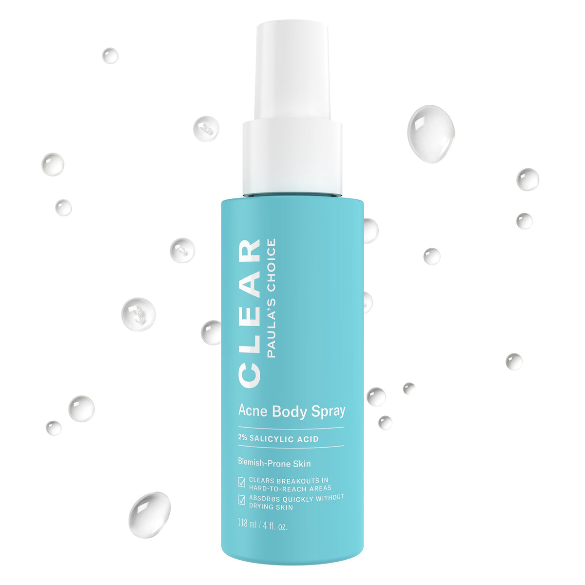 Paula's Choice CLEAR Salicylic Acid Exfoliating Body Acne Spray front view