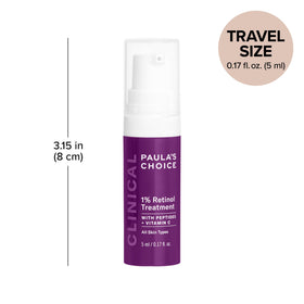 Paula's Choice CLINICAL 1% Retinol back view with ingredient list