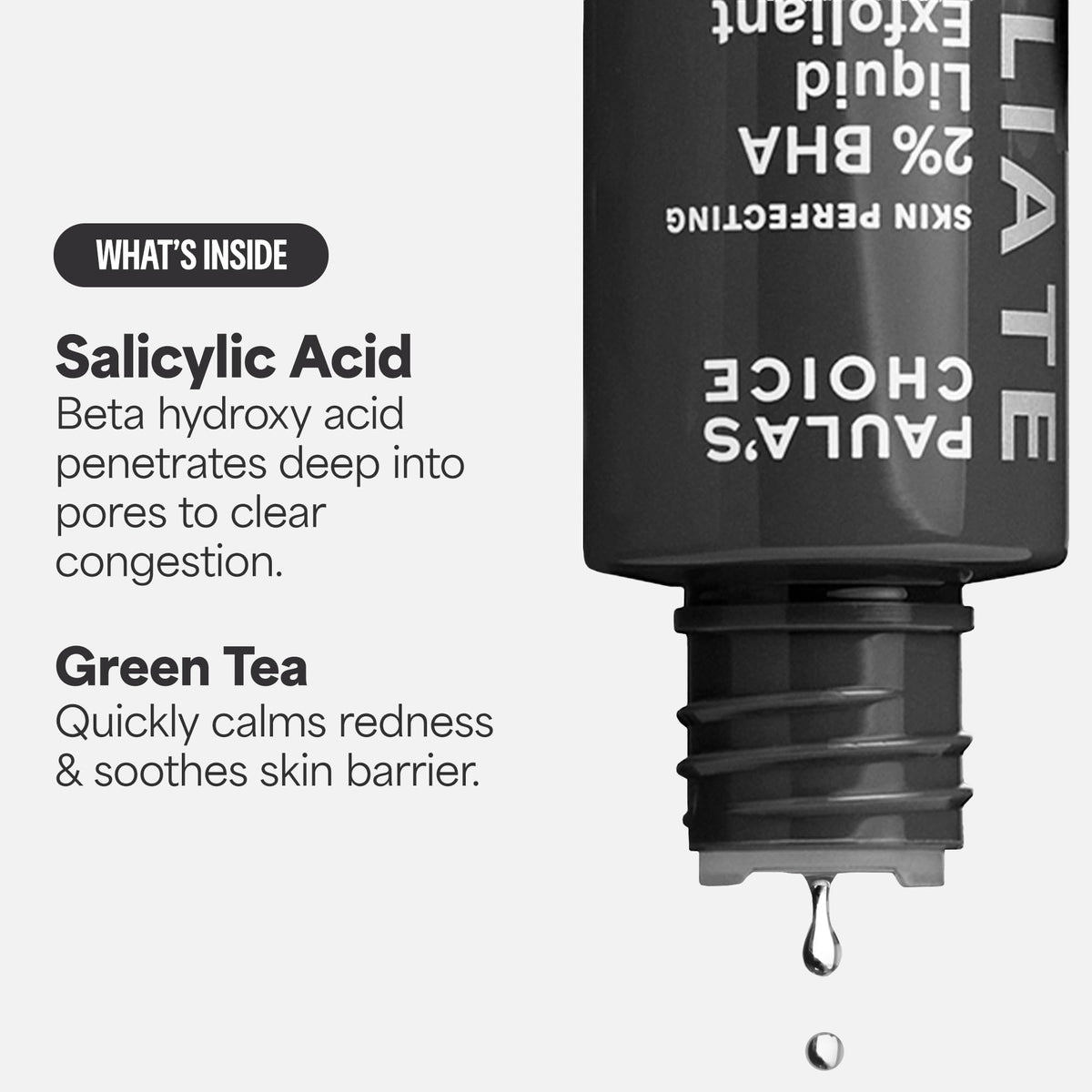 Paula's Choice exfoliant application on skin